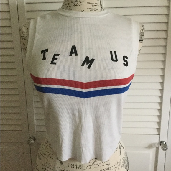 🇺🇸 Team Us Wildfox Crop Top 🇺🇸 - Picture 2 of 8